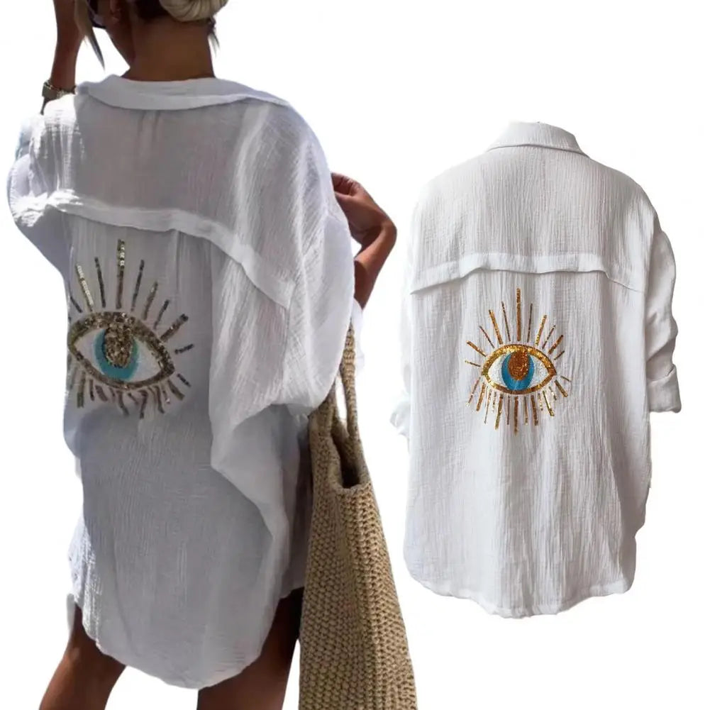 Eye Decor Long-Sleeve Shirt